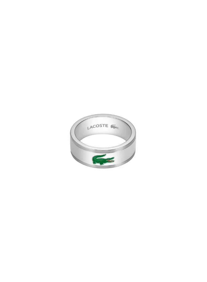 LACOSTE ARTHOR Collection Ring in Stainless Steel